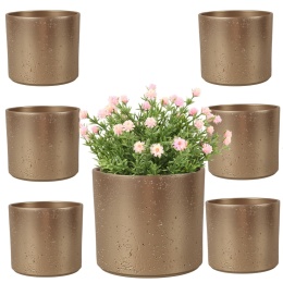 OSŁONKA CERAMICZNA 11,5x13,2cm ZŁOTA PILLAR LAVA ZESTAW 7 SZTUK