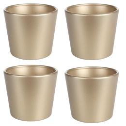 OSŁONKA CERAMICZNA 811 PERŁOWE ZŁOTO KOMPLET 4SZT 15,5x17