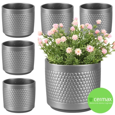 OSŁONKA CERAMICZNA SREBRNA 11x12,5 KOMPLET 6SZT