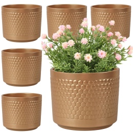 OSŁONKA CERAMICZNA ZŁOTA 12,5 x 11 cm KOMPLET 6 szt.