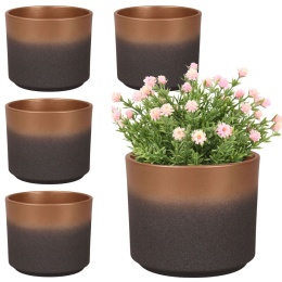 OSŁONKA CERAMICZNA ZŁOTA GRAFITOWA 14,5x12 KOMPLET 5 SZT