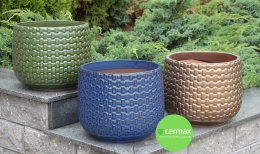 DONICA CERAMICZNA SZKLIWIONA ZŁOTA DONICA CERAMICZNA SZKLIWIONA ZŁOTA