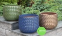 DONICA CERAMICZNA SZKLIWIONA ZŁOTA