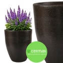 DONICA MROZOODPORNA CERAMICZNA SZKLIWIONA CZARNA OGRODOWA
