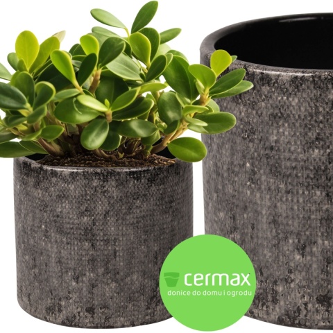 OSŁONKA CERAMICZNA 13x14 ,,FARO" BRĄZOWA OKRĄGŁA ZESTAW 6 SZTUK