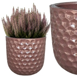 DONICA 25x27,5cm CERAMICZNA SZKLIWIONA MROZOODPORNA DONICZKA OGRODOWA