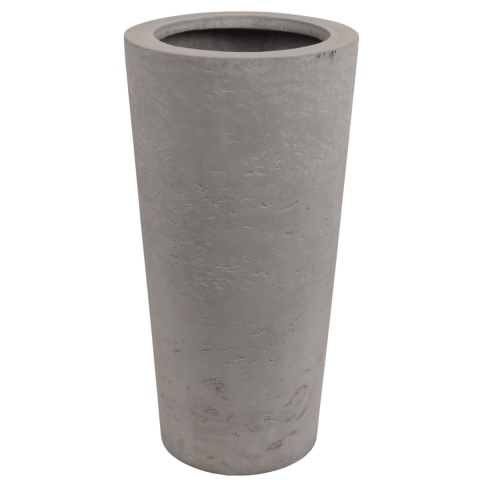 DONICA 38xH:72cm Z WŁÓKNA SZKLANEGO CIEMNY BETON STOŻEK 38xH:72cm