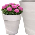 DONICA XL TERAKOTA GRANIT H47 Ø38cm MROZOODPORNA OGRODOWA ZEWNĘTRZNA