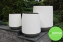 DONICA MROZOODPORNA BIAŁA WYSOKA LEKKI CEMENT KOMPLET 3SZT