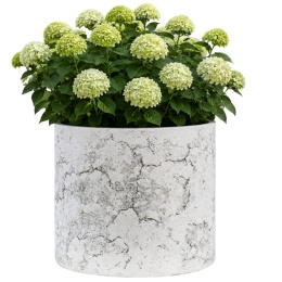 DONICA 45x48cm MROZOODPORNA BIAŁA MARMUR LEKKI CEMENT CYLINDER