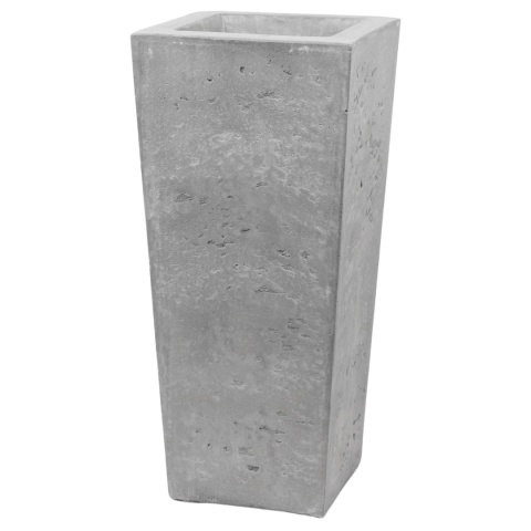 DONICA Z WŁÓKNA SZKLANEGO QUATRO JASNY BETON MROZOODPORNA 67x30x30