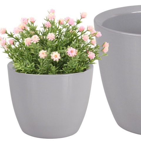 OSŁONKA CERAMICZNA 301 SZARA H17,5 Ø21,5 cm